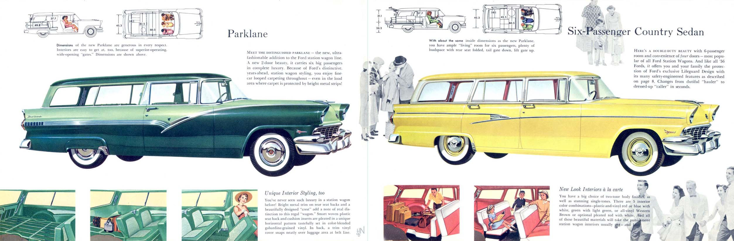 1956 Ford Wagons Brochure Page 1